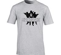 Hippowarehouse Seige Swat Team Unisex Short Sleeve t-Shirt (Specific Size Guide in Description) Grey