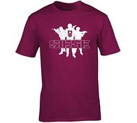 Hippowarehouse Seige Swat Team Unisex Short Sleeve t-Shirt (Specific Size Guide in Description) Maroon