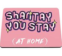 Hippowarehouse Shantay you stay at home drag race printed mouse mat pad accessory black rubber base 240mm x 190mm x 60mm