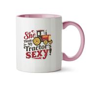 Hippowarehouse She Thinks My tractor's Sexy Printed Mug Various Colour Options Ceramic Cup Kitchenware 11oz