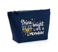 Hippowarehouse Shine Bright Like a Menorah Printed Make up Cosmetic wash Bag 18x19x9cm
