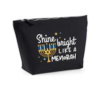 Hippowarehouse Shine Bright Like a Menorah Printed Make up Cosmetic wash Bag 18x19x9cm