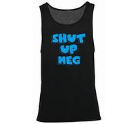 Hippowarehouse Shut up meg Vest Scoop Sleeve Unisex Tank top Black
