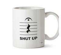 Hippowarehouse Shut Up Printed Mug Cup Ceramic 10oz