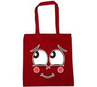 Hippowarehouse Shy Face Tote Shopping Gym Beach Bag 42cm x38cm, 10 litres