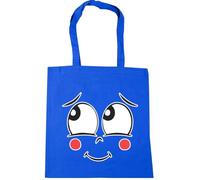 Hippowarehouse Shy Face Tote Shopping Gym Beach Bag 42cm x38cm, 10 litres