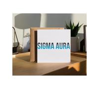 Hippowarehouse Sigma Aura Personalised Birthday Card 15cm x 15cm for him for her Funny with envelope Birthday Cards for Men and Women