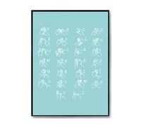 Hippowarehouse Sign language alphabet British Printed Poster A3 Wall Art Design Classroom Room Gym Office Décor