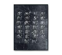 Hippowarehouse Sign language alphabet British Printed Poster A3 Wall Art Design Classroom Room Gym Office Décor