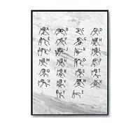 Hippowarehouse Sign language alphabet British Printed Poster A3 Wall Art Design Classroom Room Gym Office Décor
