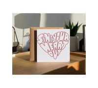 Hippowarehouse Sing your heart out choir Personalised Card. 15cm x 15cm with envelope for him for her Funny Cards for Men and Women Blank inside option