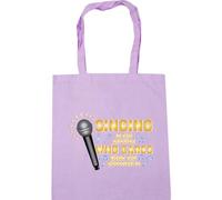 Hippowarehouse Singing is the answer who cares what the question is Tote Shopping Gym Beach Bag 42cm x38cm, 10 litres