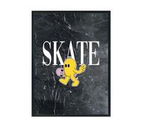 Hippowarehouse Skateboard flower peace sign Printed Poster A3 Wall Art Design Classroom Room Gym Office Décor