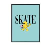 Hippowarehouse Skateboard flower peace sign Printed Poster A3 Wall Art Design Classroom Room Gym Office Décor