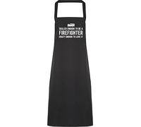 Hippowarehouse Skilled enough to be a firefighter, crazy enough to love it Apron kitchen cooking painting DIY onesize adult