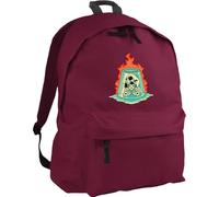 Hippowarehouse Skull and dice gambling fire backpack ruck sack Dimensions: 31 x 42 x 21 cm Capacity: 18 litres