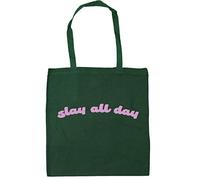 Hippowarehouse Slay all day Tote Shopping Gym Beach Bag 42cm x38cm, 10 litres