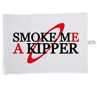 Hippowarehouse Smoke me a kipper Tea Towel Eco Printed Dish Cloth Kitchen accessory 50cmx70cm 100% Cotton
