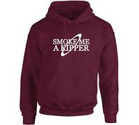 Hippowarehouse Smoke me a Kipper Unisex Hoodie Hooded top (Specific Size Guide in Description) Maroon