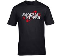 Hippowarehouse Smoke me a Kipper Unisex Short Sleeve t-Shirt (Specific Size Guide in Description) Black