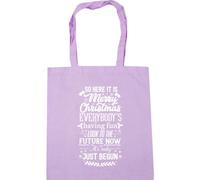 Hippowarehouse So here it is Merry christmas Tote Shopping Gym Beach Bag 42cm x38cm, 10 litres