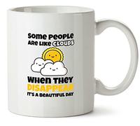 Hippowarehouse Some People are Like Clouds When They Disappear Printed Mug Various Colour Options Ceramic Cup Kitchenware 10oz