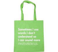 Hippowarehouse Sometimes I Use Words I Don't Understand So I Can Sound More Photosynthesis Tote Shopping Gym Beach Bag 42cm x38cm, 10 litres
