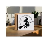Hippowarehouse Sorry I can't I have plans with my coven Personalised Birthday Card 15cm x 15cm for him for her Funny with envelope Birthday Cards for Men and Women