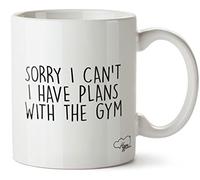Hippowarehouse Sorry I Can't I Have Plans with The Gym Printed Mug Cup Ceramic 10oz