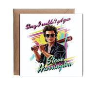 Hippowarehouse Sorry I couldn't get your steve Harrington Personalised Card. 15cm x 15cm with envelope for him for her Funny Cards for Men and Women Blank inside option
