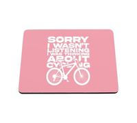 Hippowarehouse Sorry i wasn't listening i was thinking about cycling printed mouse mat pad accessory black rubber base 240mm x 190mm x 60mm