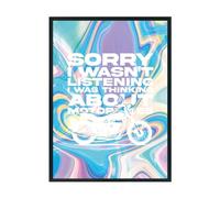 Hippowarehouse Sorry i wasn't listening i was thinking about motorbikes Printed Poster A3 Wall Art Design Classroom Room Gym Office Décor