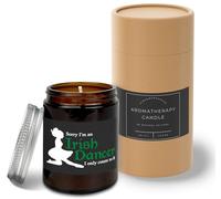 Hippowarehouse Sorry I'm an Irish Dancer I Can Only Count to Eight Candle Aromatherapy 40hr Scented Gift Set Anxiety Relief Sleep Vegan 200g SP