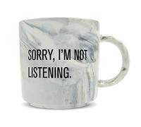 Hippowarehouse Sorry I'm not Listening Printed Mug Various Colour Options Ceramic Cup Kitchenware 11oz