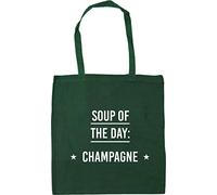 Hippowarehouse Soup Of The Day Champagne Tote Shopping Gym Beach Bag 42cm x38cm, 10 litres