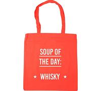 Hippowarehouse Soup Of The Day Whisky Tote Shopping Gym Beach Bag 42cm x38cm, 10 litres