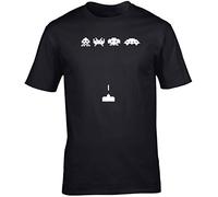 Hippowarehouse Space Invaders Unisex Short Sleeve t-Shirt (Specific Size Guide in Description) Black