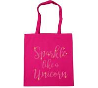 Hippowarehouse Sparkle like a unicorn Tote Shopping Gym Beach Bag 42cm x38cm,10 litres