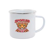 Hippowarehouse Spoiled Leopard Crown and Jewels Printed Mug Various Colour Options Ceramic Cup Kitchenware 11oz