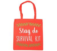 Hippowarehouse Stag do survival kit Tote Shopping Gym Beach Bag 42cm x38cm, 10 litres
