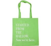 Hippowarehouse Started from the hallow. Now we're here Tote Shopping Gym Beach Bag 42cm x38cm, 10 litres
