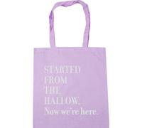 Hippowarehouse Started from the hallow. Now we're here Tote Shopping Gym Beach Bag 42cm x38cm, 10 litres