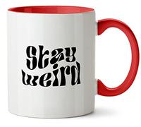 Hippowarehouse Stay Weird Printed Mug Various Colour Options Ceramic Cup Kitchenware 11oz