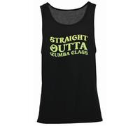 Hippowarehouse Straight Outta Zumba Class Vest Scoop Sleeve Unisex Tank top Black