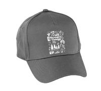 Hippowarehouse Strangest Things 80s Retro Vibe Premium Printed 5 Panel Baseball Cap hat OneSize Adults Grey