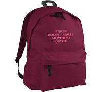 HippoWarehouse Stress Doesn't Really go with My Outfit Backpack ruck Sack Dimensions: 31 x 42 x 21 cm Capacity: 18 litres