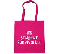 Hippowarehouse Student survival kit Tote Shopping Gym Beach Bag 42cm x38cm, 10 litres