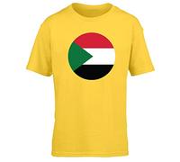 Hippowarehouse Sudan Flag Kids Children's Short Sleeve t-Shirt