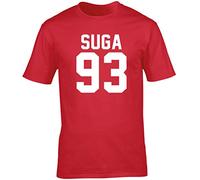 Hippowarehouse Suga 93 Unisex Short Sleeve t-Shirt Red
