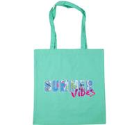 Hippowarehouse Summer Vibes Surfer Print Tote Shopping Gym Beach Bag 42cm x38cm, 10 litres